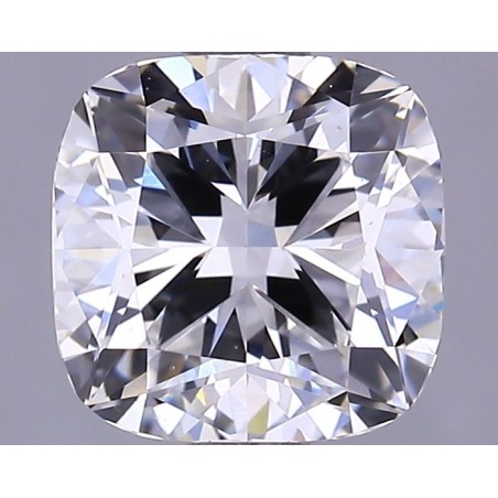 Diament laboratoryjny bezbarwny szlif poduszkowy brylantowy, 1.38ct, VVS2, F, IGI LG618476858